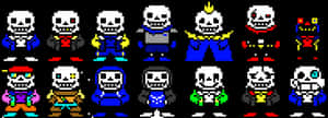Sans_ Variations_ Pixel_ Art PNG image with transparent background