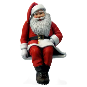 Santa And Christmas Stockings Png Cmw31 PNG Image