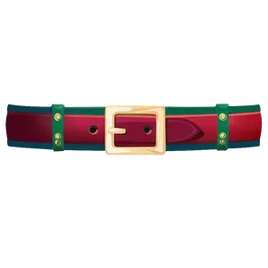 Santa Belt With Elves Motif Png Mtf PNG Image