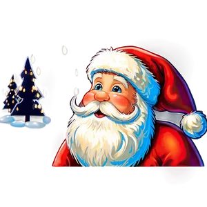 Santa Claus And Christmas Lights Png 39 PNG Image