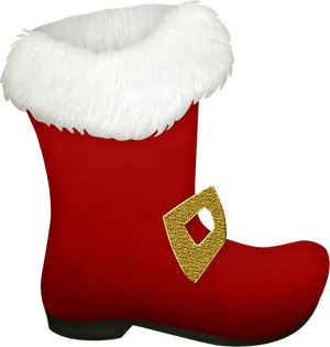 Santa Claus Boot Illustration PNG Image