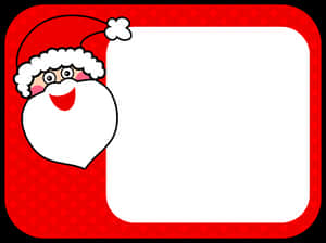 Santa Claus Frame Design PNG image with transparent background