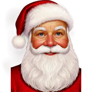 Santa Face D PNG Image