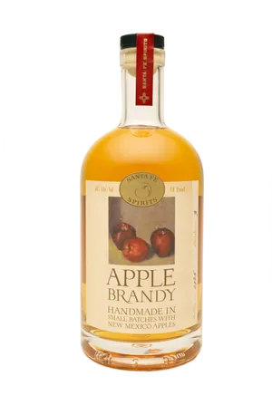 Santa Fe Spirits Apple Brandy Bottle PNG Image