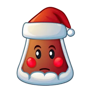 Santa Hat Cartoon Emoji Png Bko PNG Image