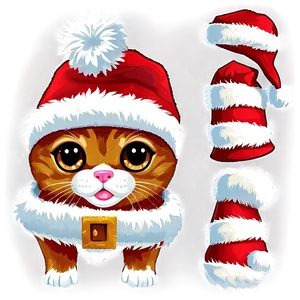 Santa Hat For Pets Png 31 PNG Image