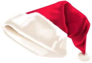 Santa Hat Isolatedon Black Background PNG Image