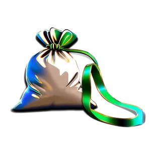 Santa Sack With Ribbon Png Sto89 PNG Image