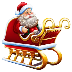 Santa Sleigh Clipart Png Ncq26 PNG Image