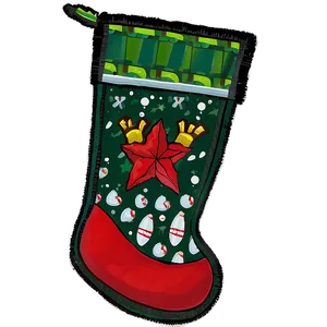 Santa Stocking Png Hei86 PNG Image