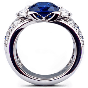 Sapphire and Diamond Rings PNG yof PNG with transparent background