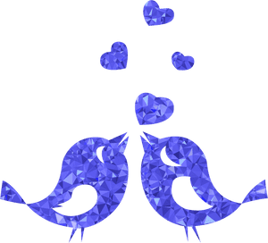 Sapphire Love Birds Clip Arts - Wedding Love Bird Clipart, HD Png Download PNG image with transparent background