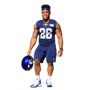 Saquon Barkley Behind-the-scenes Practice Png 06122024 PNG Image