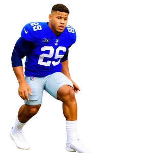 Saquon Barkley Pre-game Warmup Png 12 PNG Image