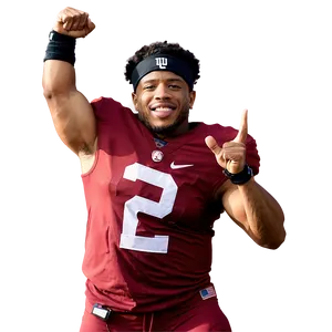 Saquon Barkley Record Breaking Performance Png 53 PNG Image