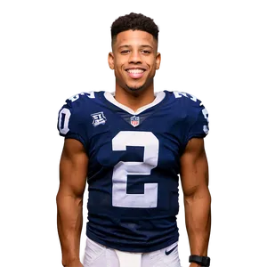 Saquon Barkley Smiling Portrait Png Ogh2 PNG Image