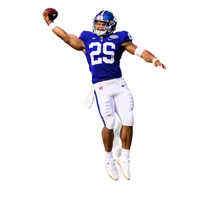 Saquon Barkley Victory Leap Png Fji PNG Image