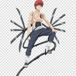 Sasori Puppet Master Anime Character PNG Image