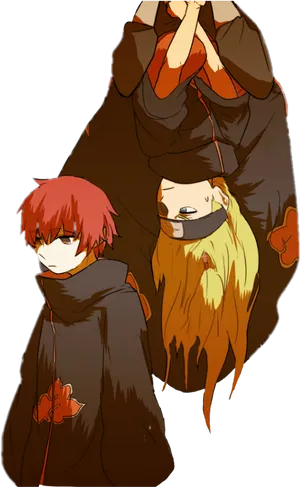 Sasoriand Deidara Akatsuki Duo PNG Image