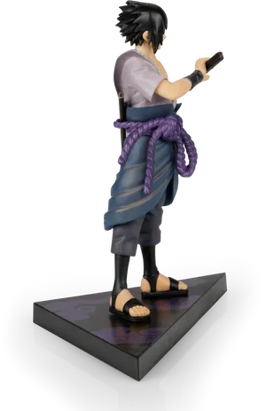 Sasuke Figure Profile View PNG Image