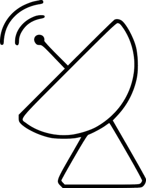 Radar Satellite Antenna Connection Radio Signal Wave - Satellite Signal Png, Transparent Png PNG with transparent background