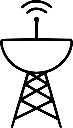 Radar Satellite Dish Antenna Radio Signal Wave Comments - Network Tower, HD Png Download PNG image with transparent background