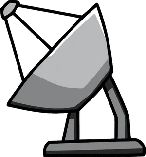 Satellite Dish Vector Illustration PNG Image