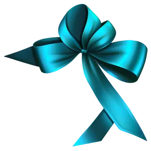 Satin Teal Ribbon Image Png 06282024 PNG Image