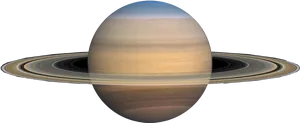 Saturn Planet Rings Profile PNG Image