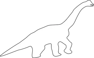 Sauropod Silhouette Graphic PNG Image