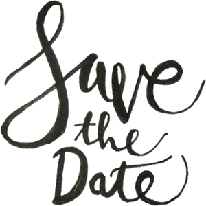 Save The Date_ Calligraphy PNG Image