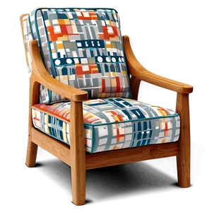 Scandinavian Style Armchair Png Otp PNG Image