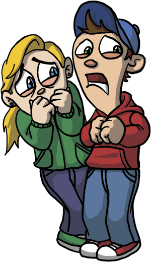 Clipart Ghost Haunted House - Kids In Haunted House Clipart, HD Png Download PNG