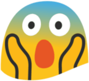 Screaming Smiley Face Transprent Png Free Download - Emoticon Png Asustado, Transparent Png PNG with transparent background