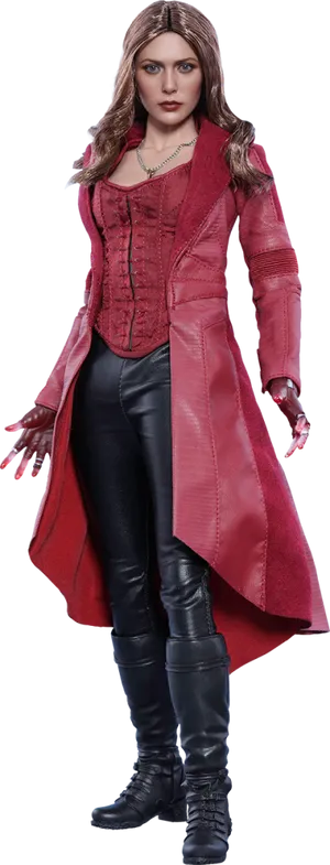 Scarlet Witch Figure Standing PNG Image