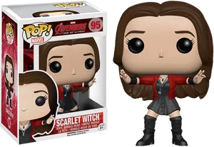 Scarlet Witch Funko Pop Figure PNG Image