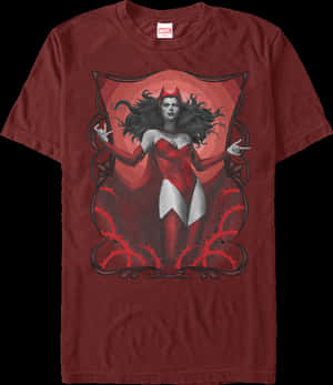 Scarlet Witch Shirt - Scarlet Witch T Shirt, HD Png Download PNG image with transparent background