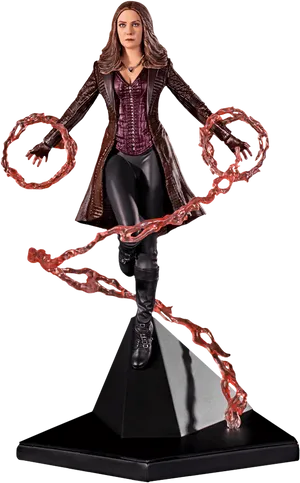 Scarlet Witch Statue Magic Effect PNG Image