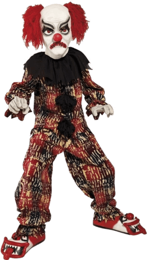 Bring Fear Not Laughs In The Child Scary Clown Halloween - Creepy Clown Costume PNG image with transparent background