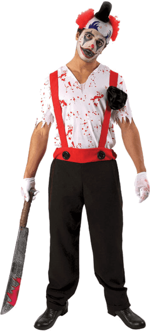 Evil Clown Costume - Psycho It Clown Costume PNG image with transparent background