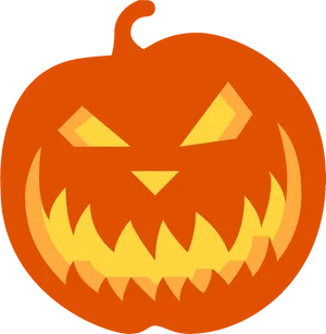 Scary Jack O Lantern Vector PNG Image