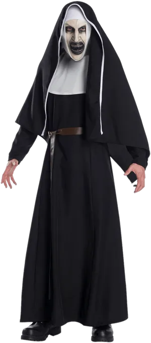 Scary Nun Costume PNG Image