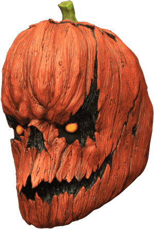 Scary Pumpkin Lantern Carving PNG image with transparent background