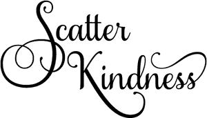 Scatter Kindness Inspirational Quote PNG image with transparent background