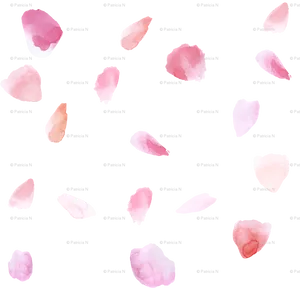 Scattered_ Rose_ Petals_ Pattern PNG Image