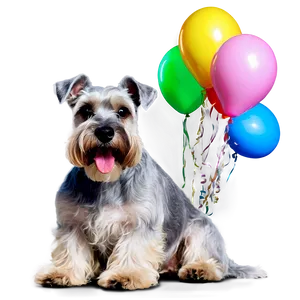 Schnauzer Birthday Party Png Fbk PNG Image