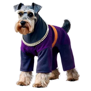 Schnauzer In Costume Png Mcg PNG Image