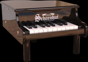 Schoenhut Mini Grand Piano 18-key Black - Mini Piano, HD Png Download PNG with transparent background