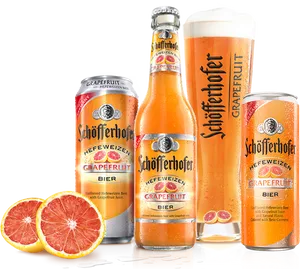 Schofferhofer Grapefruit Beer Selection PNG Image