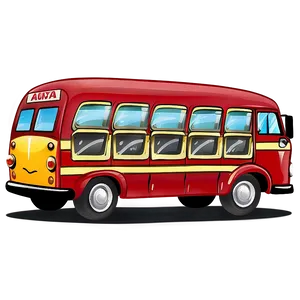 School Cartoon Bus Png Ttf PNG Image